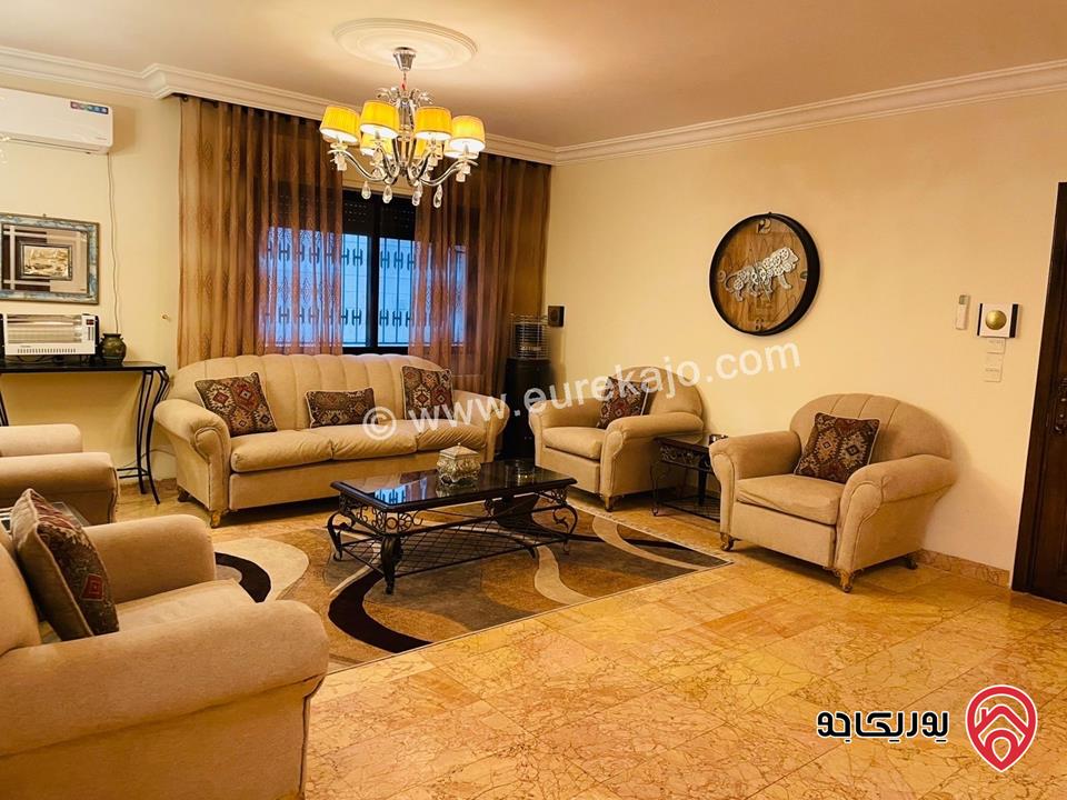 شقة مفروشة طابق اول من فيلا مساحة 150م للايجار مفروشة في عمان - الجبيهة 