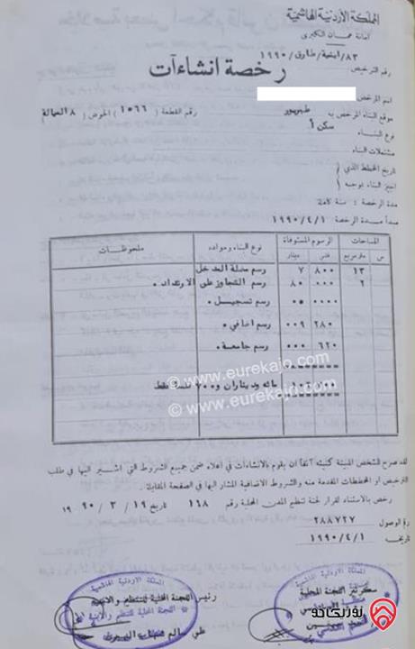 بيت مستقل مساحة 400م على أرض 1 دونم و 79م للبيع في عمان - طبربور