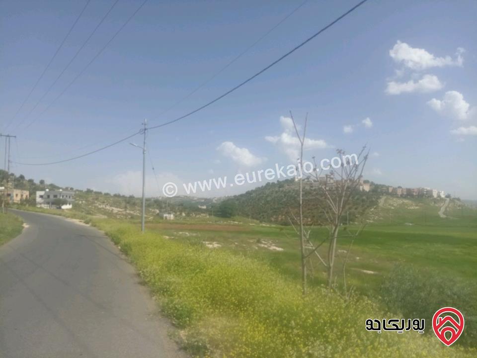 أرض مساحة 2012م للبيع في السلط الغروس سكن أخضر أطلاله جميع الخدمات واجهة كبيرة