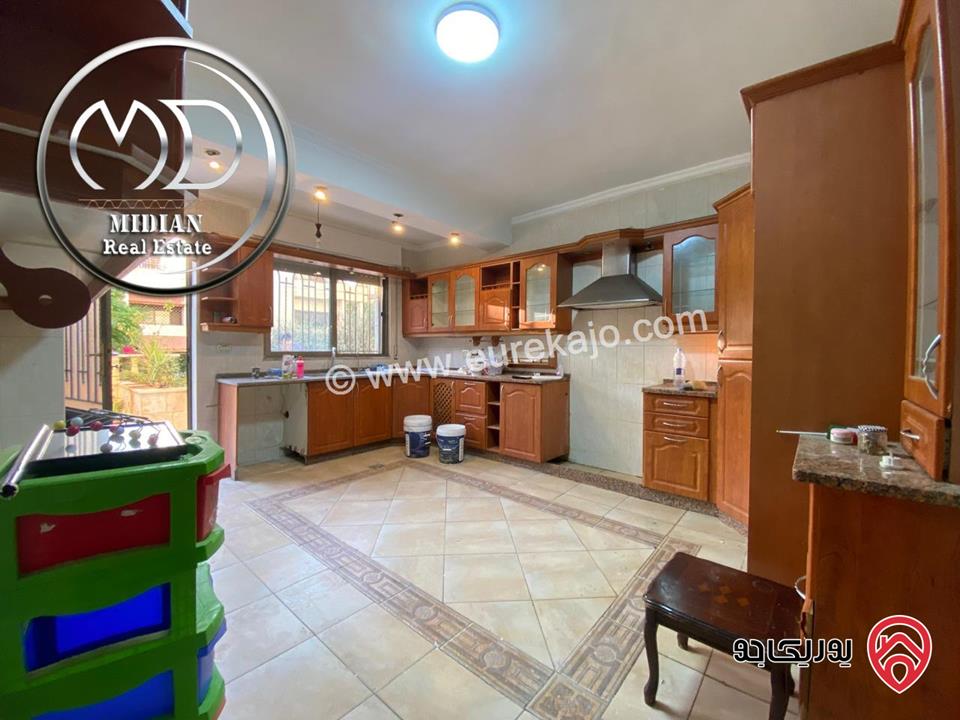 شقة ارضية للبيع في عمان - خلدا مساحة 185م مع ترس و حديقة 120م تشطيبات سوبر ديلوكس بسعر مميز جداً