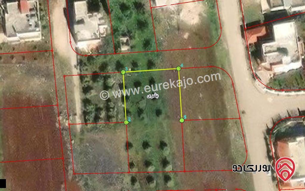 قطعة ارض مساحة 1 دونم للبيع في اربد - حوض الدراج بشرى