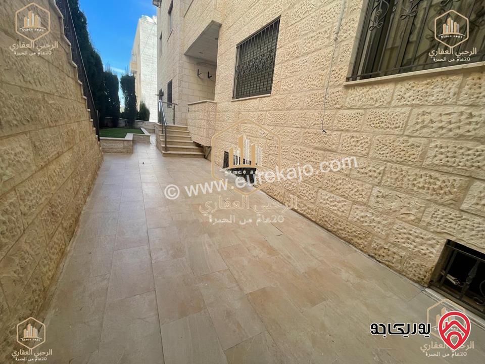 شقة شبه ارضية مساحة 200م وترس خارجي 99م ومدخل مستقل للايجار في عمان - تلاع العلي