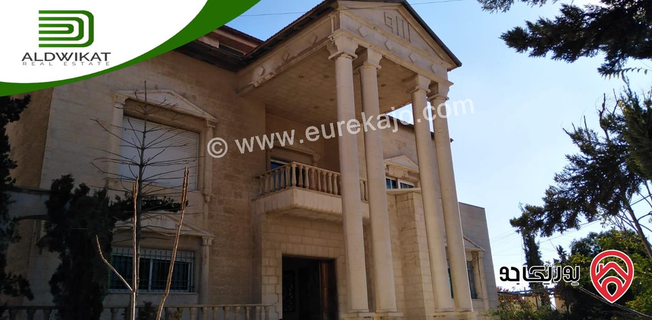 قصر مساحة البناء 3000م ومساحة الارض 3 دونم ومساحة الحديقة 1000م للبيع في عمان - طبربور
