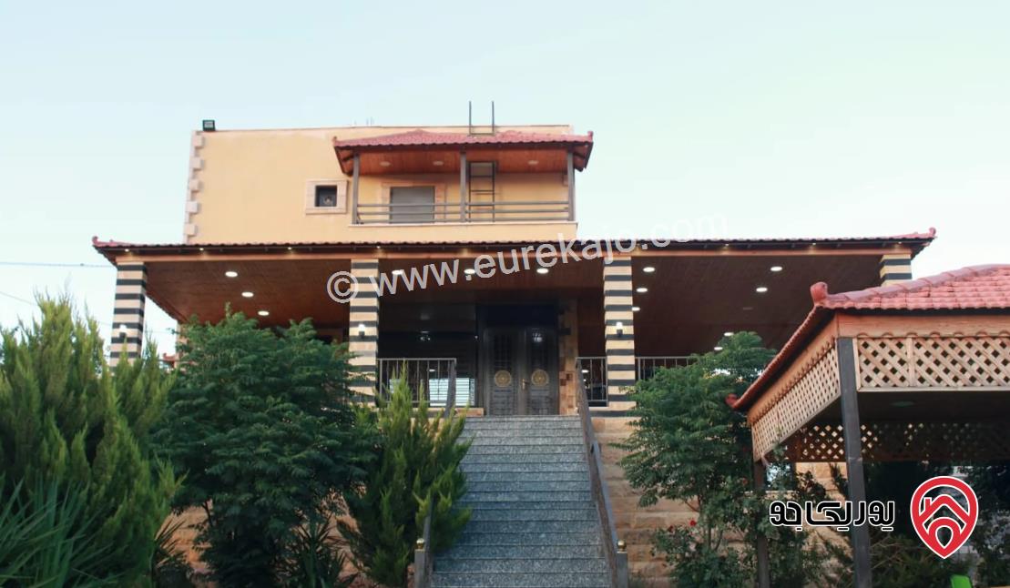 مزرعتان مساحة بنائهم 390م على نفس قطعة الأرض مساحتها 4500م للبيع في جرش  - دحل