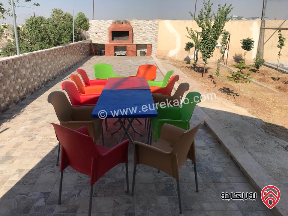 مزرعة وشاليه للايجار اليومي في الرصيفة مقابل القرية العالمية للحيوان