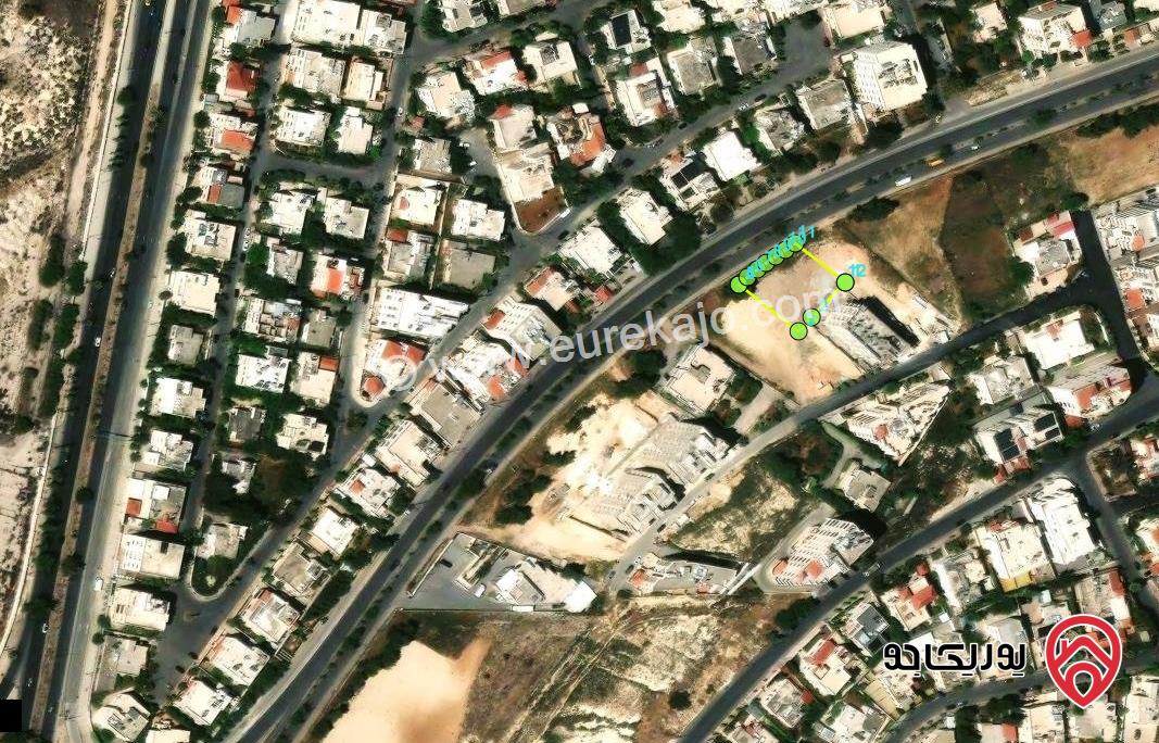 قطعه ارض للبيع في عمان - ناعور مساحتها 1027متر واجهه 33 م على الشارع الرئيسي 