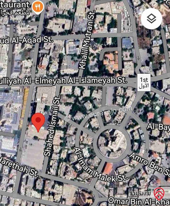 ارض استثمارية مساحة 1123م للبيع في عمان - جبل عمان