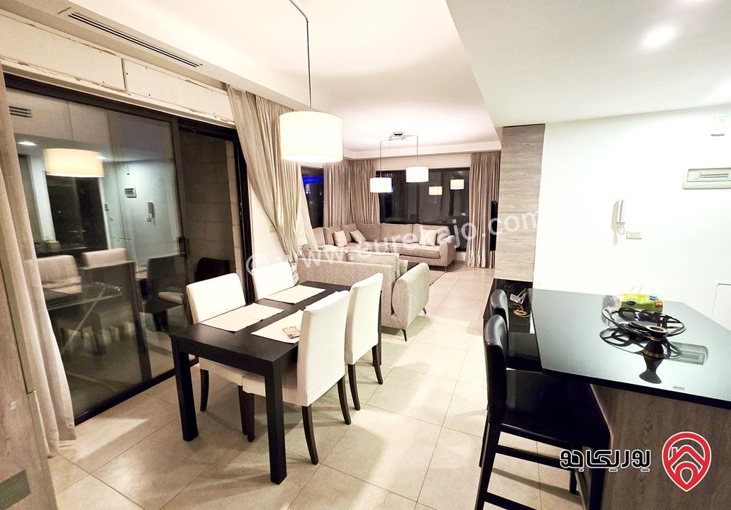 شقة فخمة مفروشة بالكامل مساحة 100م للإيجار السنوي في عمان - عبدون