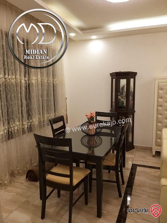 شقة ارضية مفروشة للايجار في عمان - دير غبار مساحة 120م مع ترس 30م تشطيبات وفرش سوبر ديلوكس بسعر مميز