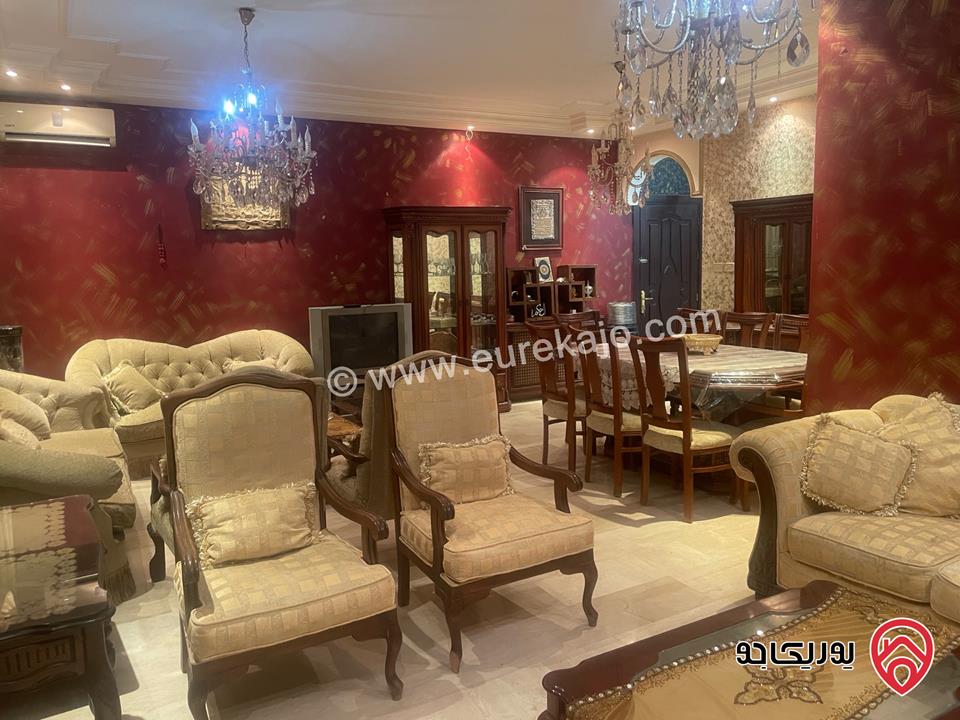 شقة ديلوكس طابق أرضي مساحة 200م للايجار مفروشة في عمان - خلدا 