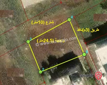 قطعة أرض مساحة 464م للبيع في اربد - من اراضي الصريح ضمن حوض ابو قاسم الجنوبي 