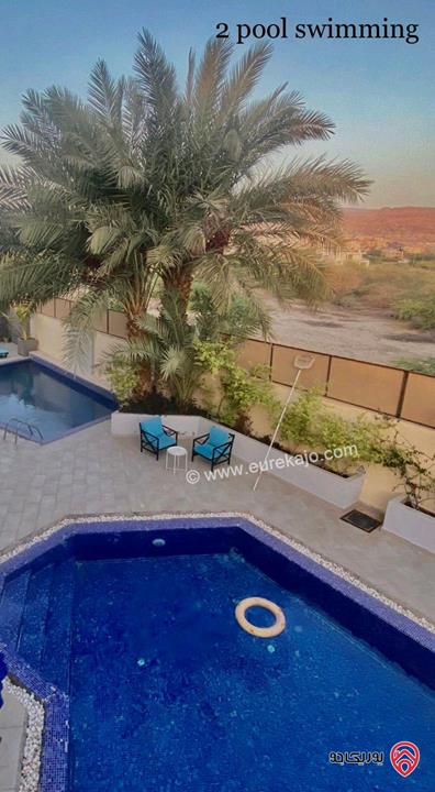شاليه فخم بنظام فندق  للايجار اليومي في البحر الميت - السويمه