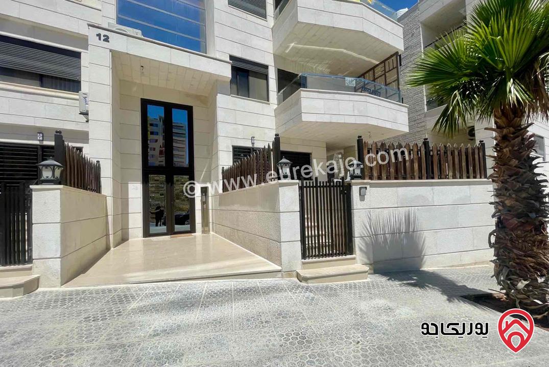 شقة جديدة أرضية مساحة 150م داخلي و 35م خارجي للإيجار في عمان – ربوة عبدون