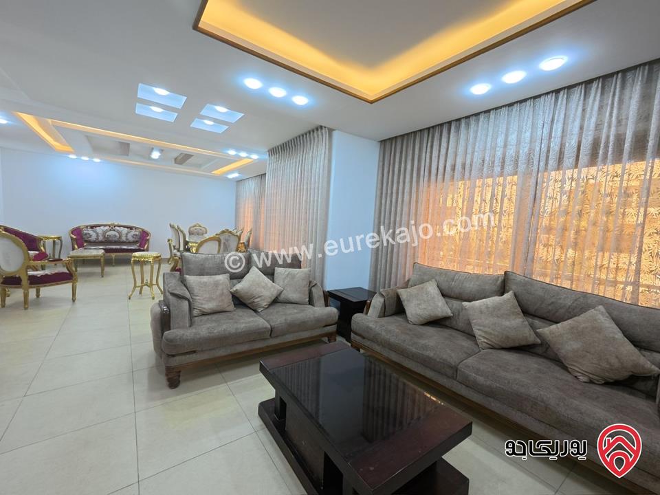 شقة مفروشة فاخرة طابق أول مساحة 180م للايجار في عمان - ام السماق 