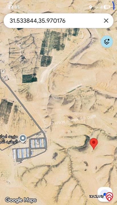 ارض زراعية مساحة 10 دونم للبيع من أراضي جنوب عمان - ام الرصاص النهضة حي المزارع