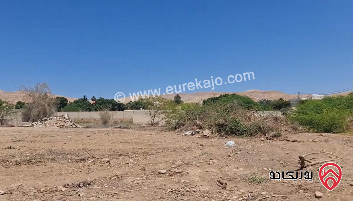 أرض مميزة مناسبة لشاليه مساحة 1 دونم للبيع في أرقى مناطق الغور البحر الميت