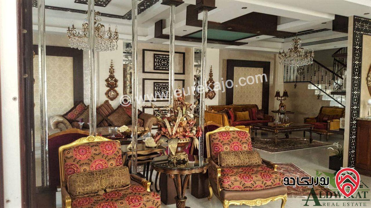 فيلا مفروشة للبيع في عمان - الكرسي مساحة الفيلا 710 م مساحة الارض 650 م