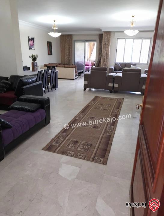 شقة مفروشة شبه أرضية مساحة 230م للايجار في عمان - عبدون