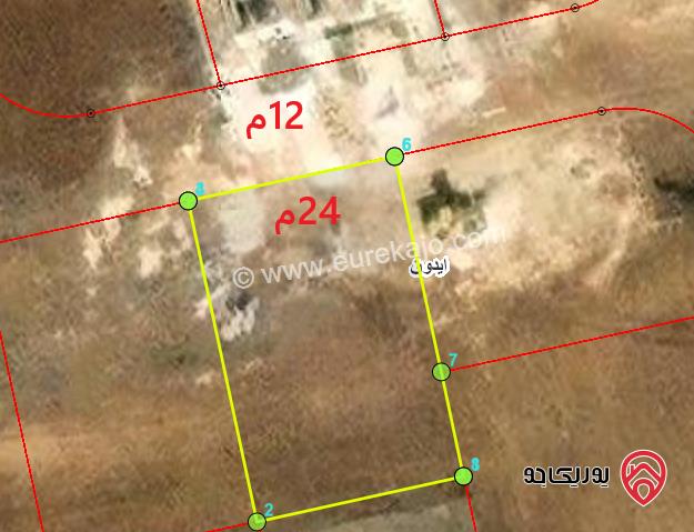 ارض مساحة 888م للبيع في اربد - ايدون - ضمن حوض الخارجة مرتفعه ومطلة 