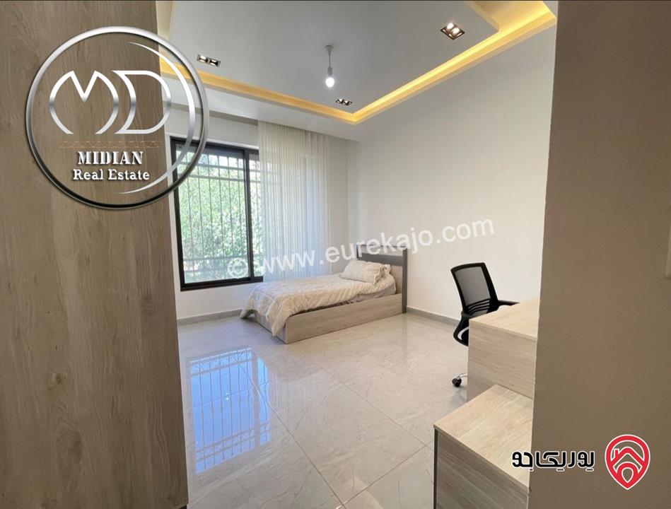 شقة مفروشة جديدة للايجار في عمان - خلدا طابق اول مساحة 200م تشطيبات و ديكورات فاخرة فرش فندقي اطلالة جميلة