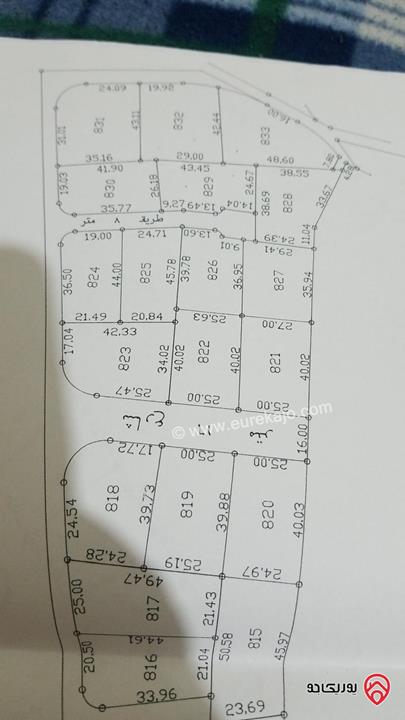 أرض مساحة 1059م للبيع في عمان - خلدا