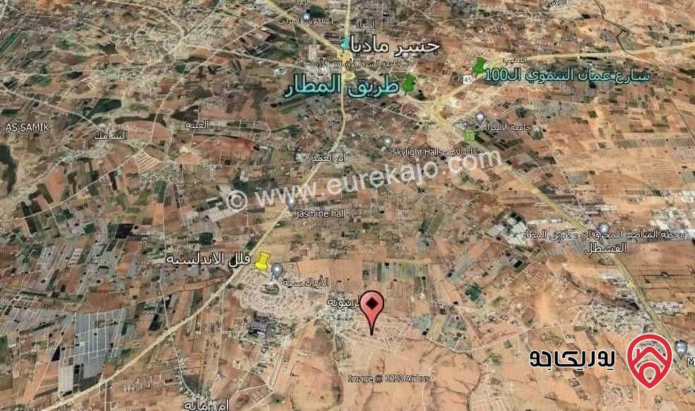 قطعة أرض مساحة 750م للبيع من أراضي جنوب عمان في منطقة الزيتونه حوض الدفيانه مشروع المهندسين