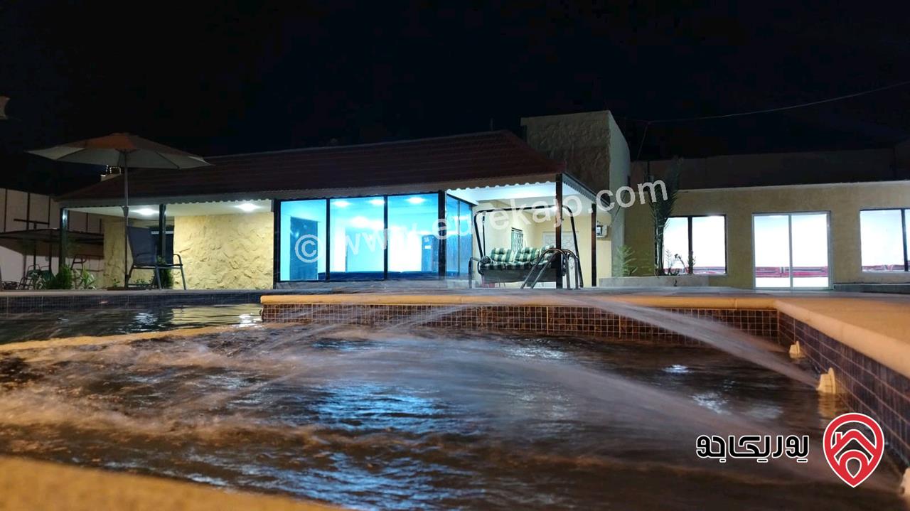 مزرعة مساحة الأرض 1 دونم والبناء 85م للبيع في البحر الميت - الشونة الجنوبة 