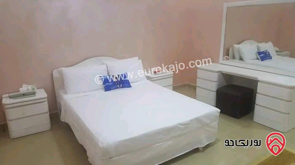 شـاليه مـفروش مساحة الأرض 550م والبناء 150م للبيع في البحر الميت منطقة الشونة الجنوبية الجوفة