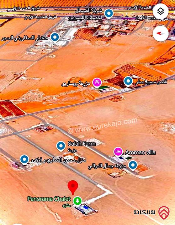 قطعة ارض سكنية مساحة 1240م للبيع في عمان - القسطل على طريق مطار 