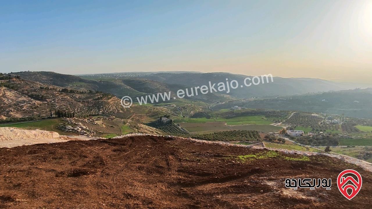 فرصة العمر ارض مساحة 3 دونم و 400م للبيع في عمان - حسبان بإطلالة مميزة على القدس و البحر الميت