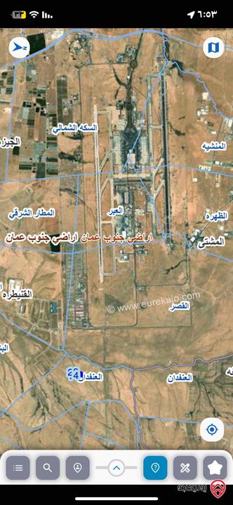 أرض مساحة 10 دونم للبيع من أراضي جنوب عمان - القنيطرة العنفدان
