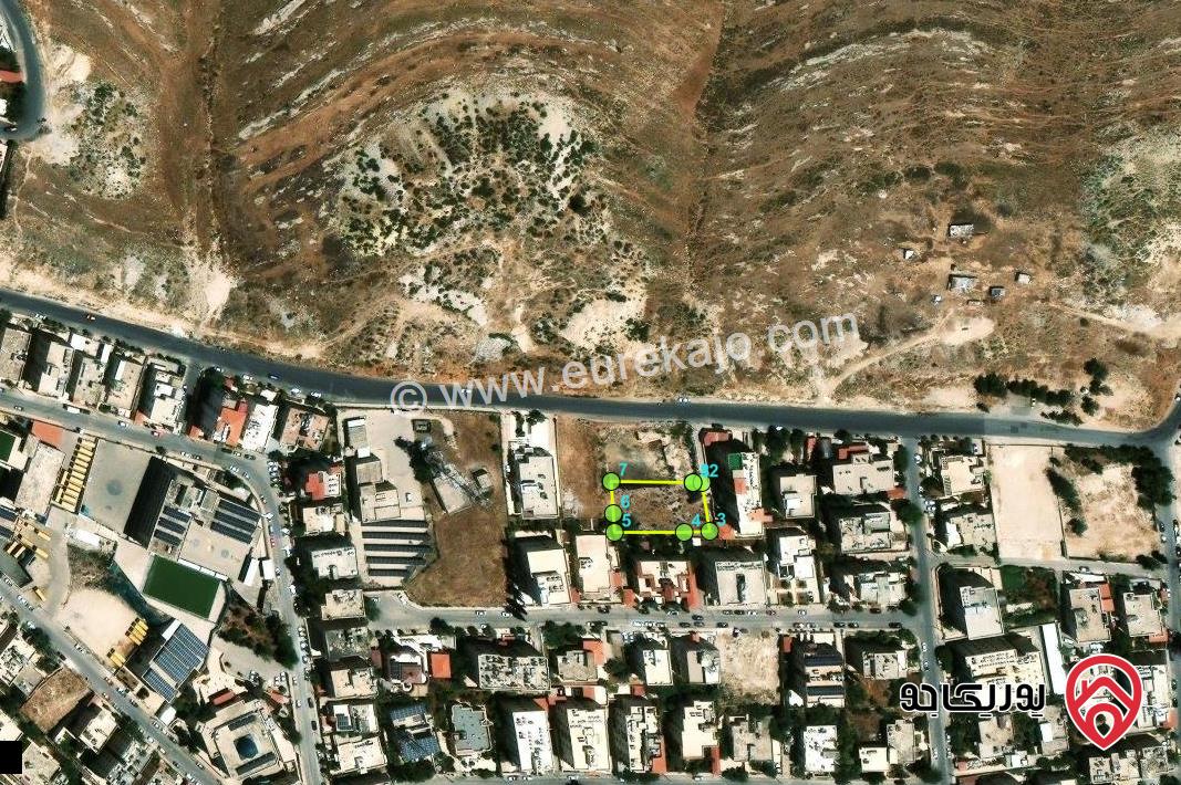 قطعه ارض مساحة 978م للبيع في عمان - الجبيهة حوض رجم الخرابشه 