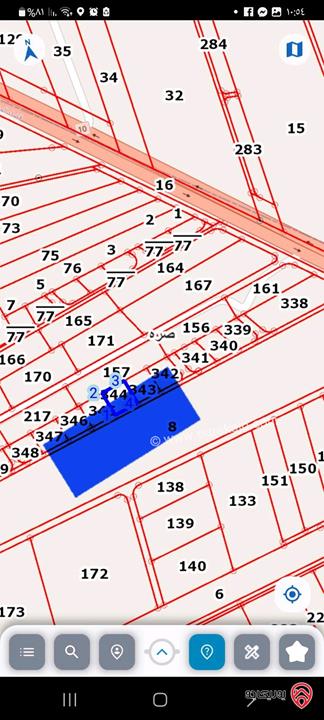 أرض مساحة 1465م للبيع في المفرق 