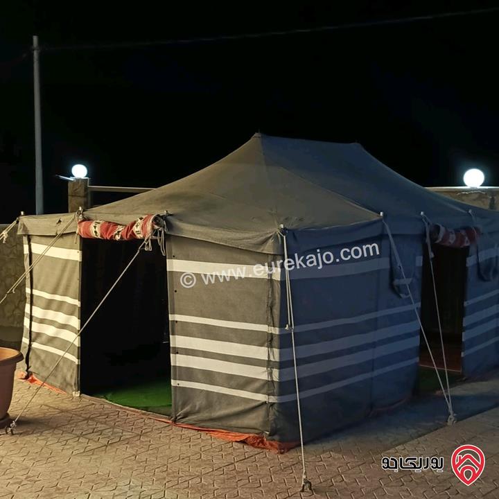 مزرعة وشاليه مساحة البناء 160م على أرض 3500م للبيع في المفرق - منطقة دحل شرق جرش  