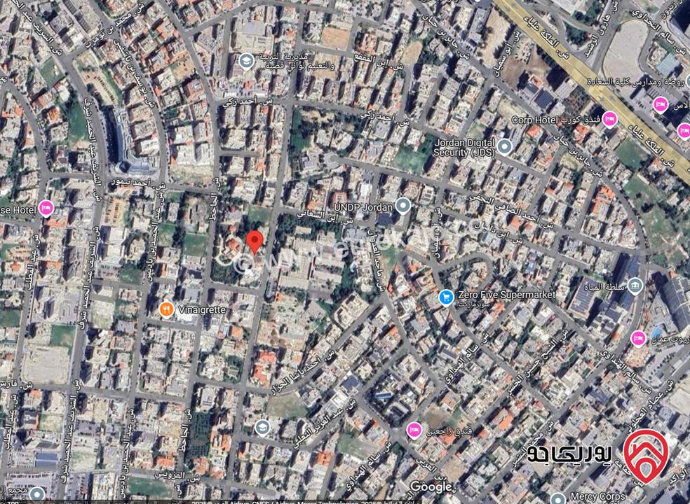 قطعة ارض مساحة 1078 للبيع سكن أ للبيع في عمان - الشميساني 
