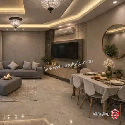 شقة مفروشة شبه ارضي مساحة 165م مع ترس 50م للايجار في عمان - ضاحية النخيل