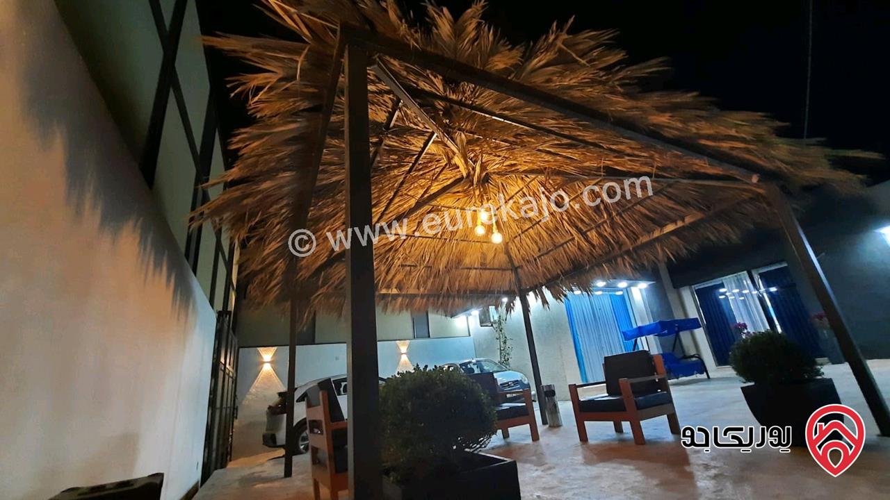 شاليه مساحة الأرض 527م والبناء 122م للبيع في منطقة الجوفة بالغور