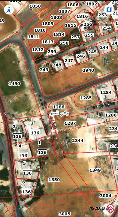 قطعة ارض مساحتها 860 متر للبيع في عمان - وادي السير الدربيات 