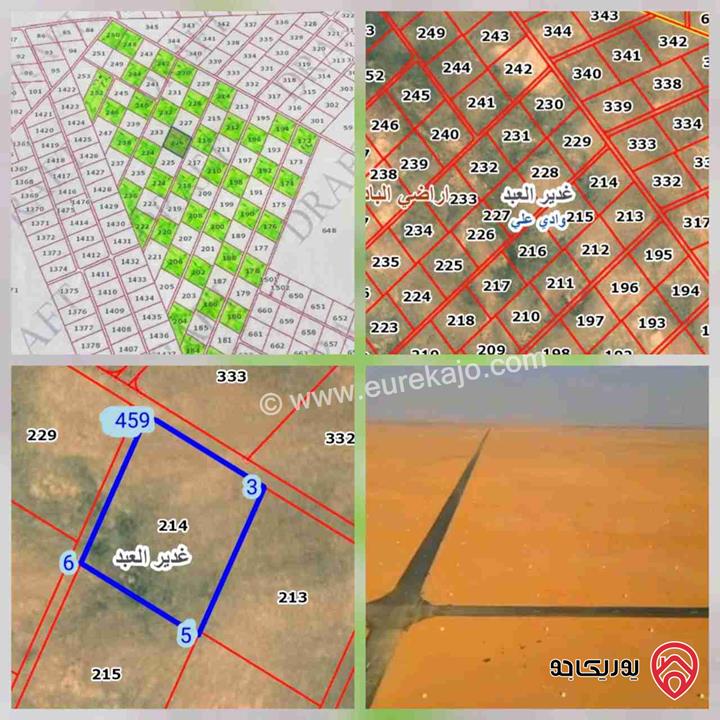 أرض مساحة 10 دونم للبيع في المفرق - أراضي البادية الشمالية