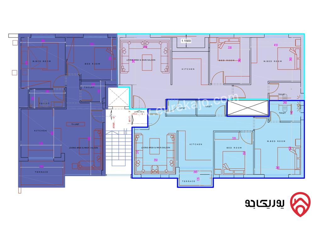 شقق فاخرة استثمارية مساحة 85م للبيع في عمان - ابو علندا من المالك كاش او اقساط بسعر مغري