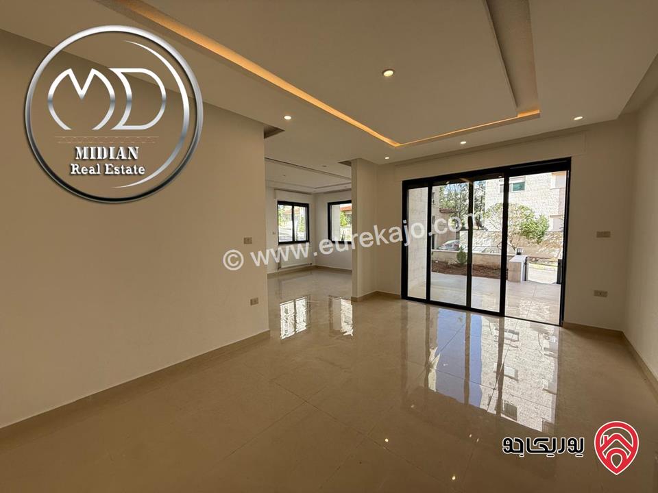 شقق أرضية جديدة للبيع في عمان - دير غبار مساحات 135م & 145م مع تراسات و حدائق تشطيبات وديكورات فاخرة بأسعار مميزة