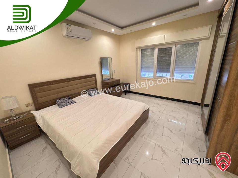 شقة شبه ارضي مفروشه للايجار في عمان - عبدون مساحة داخليه 186م والحديقة 100م موقع مميز تصلح للسفارات والهيئات الدبلوماسية