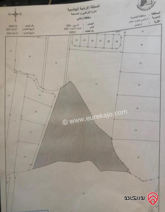 مزرعة مساحة الأرض 19500م والبناء 400م للبيع في عمان - الجيزة