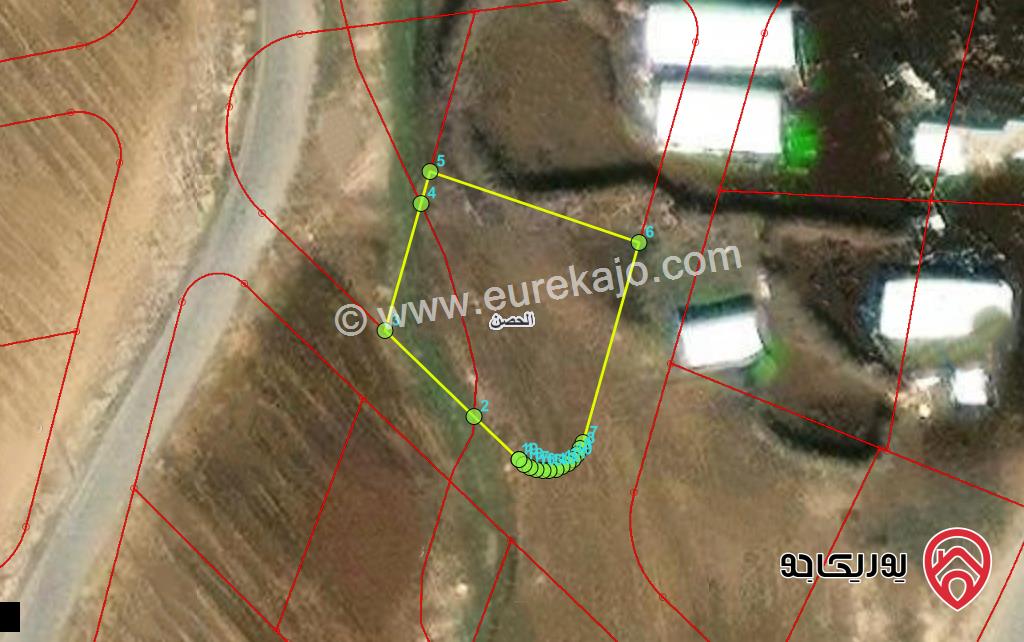 قطعة ارض مساحة 750م للبيع في اربد - الحصن مقابل الهابي لاند