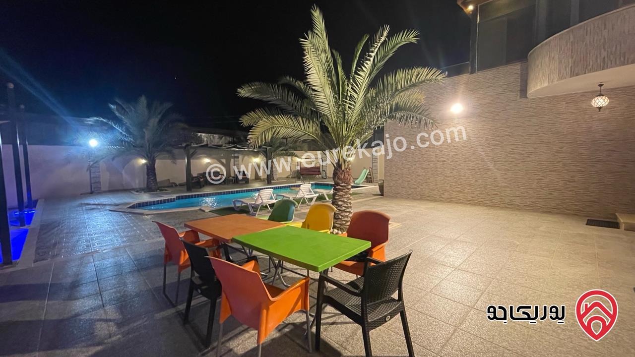 شاليه مساحة البناء 170م والأرض 530م للبيع في البحر الميت - جوفة الكفرين