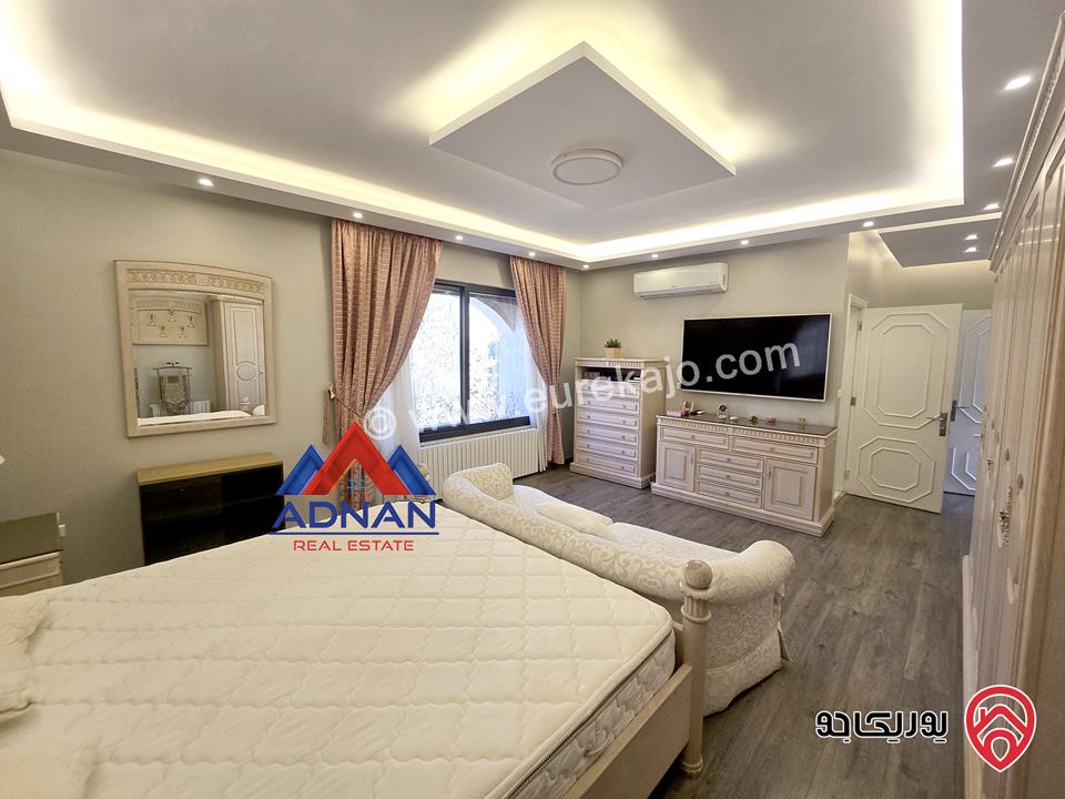 فيلا مستقلة مساحة 650م على أرض 850م مفروشة للايجار في عمان - خلدا