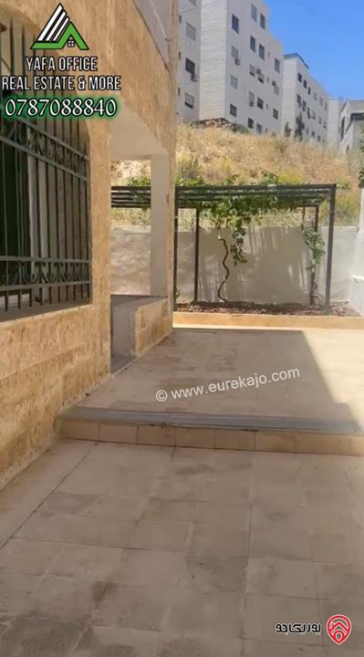 شقة ارضية واسعة مساحة 160م داخلي و 150م خارجي للبيع في عمان - ضاحية الرشيد
