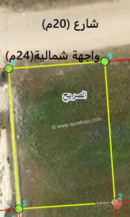 ارض 841م للبيع في اربد من اراضي الصريح ضمن حوض الماصية الشمالية 