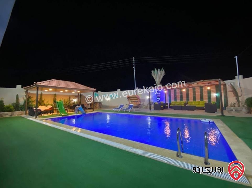 مزرعة مساحة الأرض 513م والبناء 154م للبيع في البحر الميت منطقة الغور شميساني 