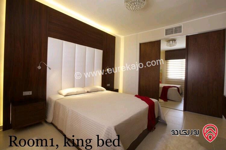 شقة مفروشة للإيجار بالقرب من فندق Amman west مساحة 100م